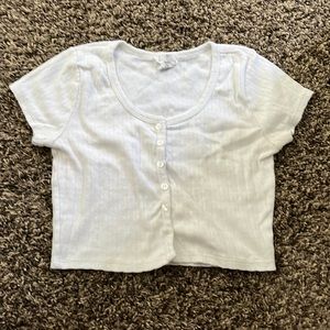 White button up top